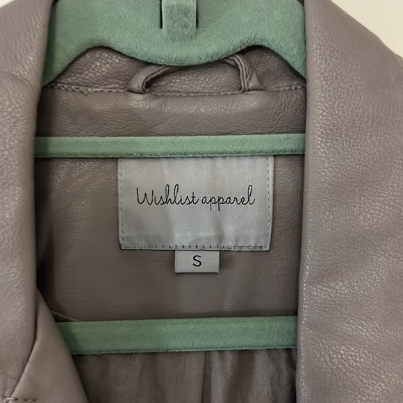 Gray Leather Jacket - Picture 2 of 2